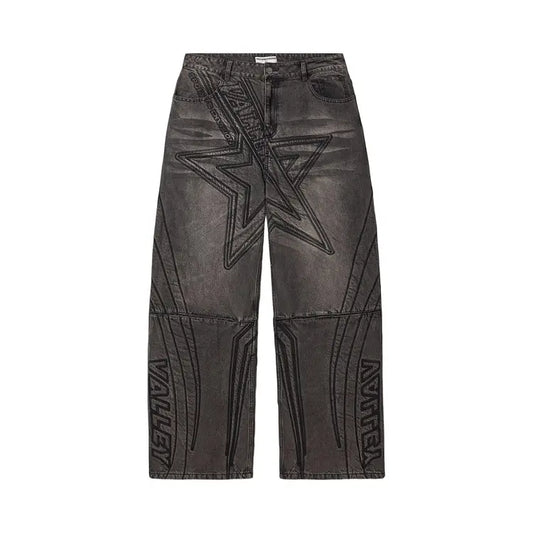 Vale Forever Motocroxxx Pines Denim Jeans Rinsed Black