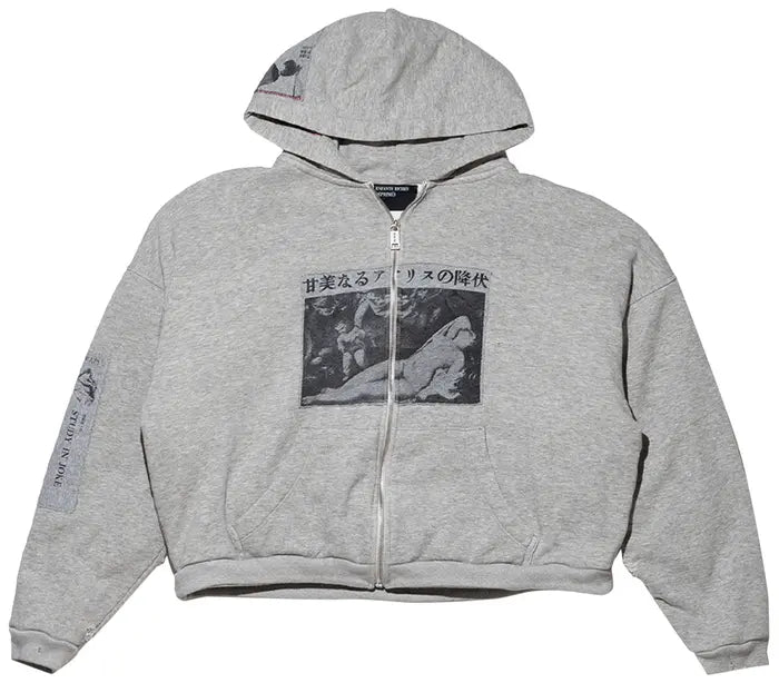 Enfants Riches Déprimés Assemblage Zip Hoodie Heather Grey