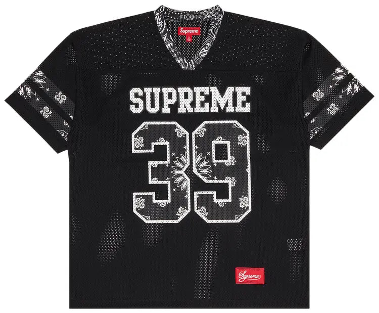 Supreme Bandana Football Jersey Black