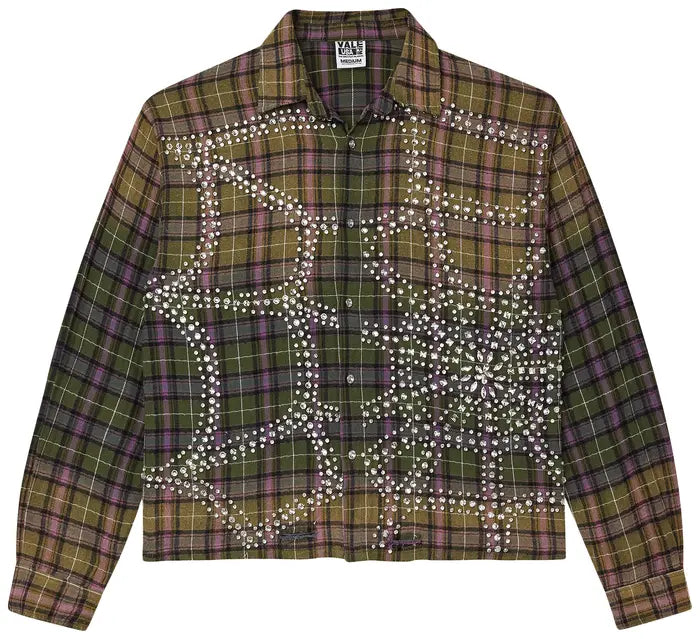 Vale Forever Green Fever Flannel Dark Green/Purple