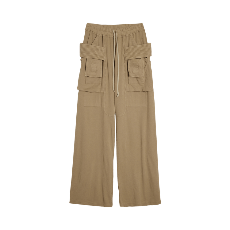 Rick Owens DRKSHDW Creatch Wide Cargo Drawstring Pants Dirty Pearl