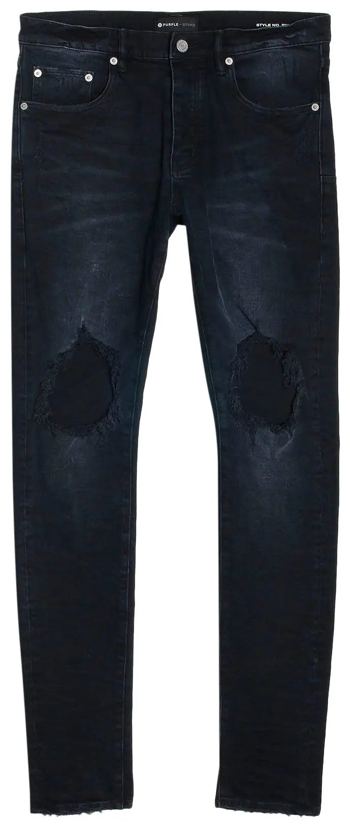 PURPLE BRAND Wash Blowout Black Jeans