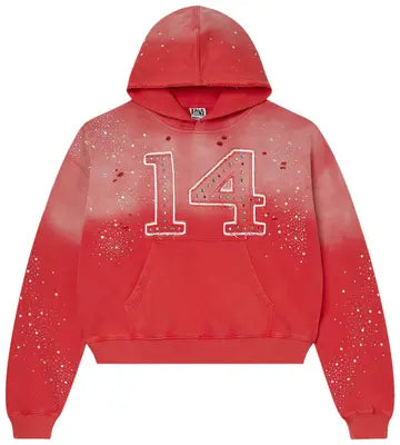 Vale Forever 14 Patch Pullover Hoodie Red