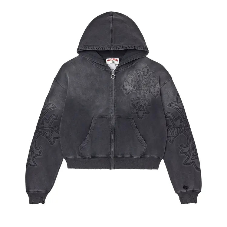 Vale Forever Carver Zip Up Hoodie Black