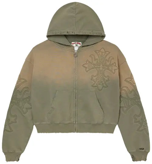 Vale Forever Carver Zip Up Hoodie Green