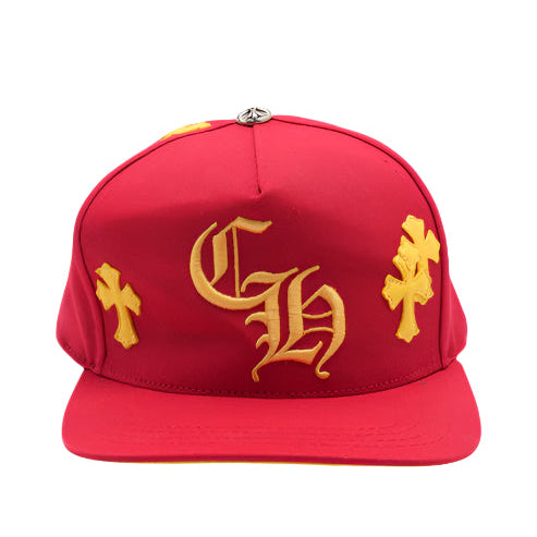 Chrome Hearts Cross Patch Hat Red/Yellow