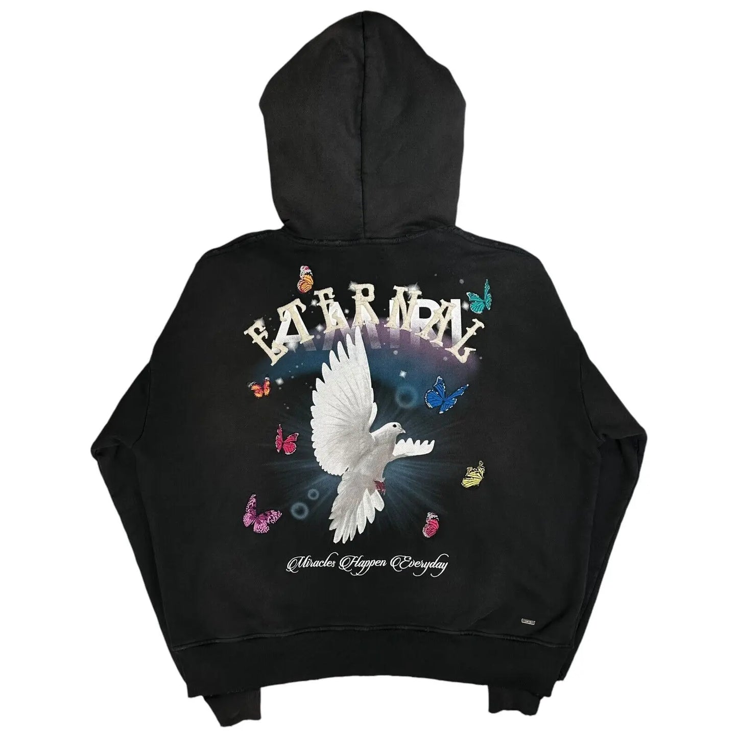 AMIRI Beyond Your Wildest Dreams Dove Hoodie Black