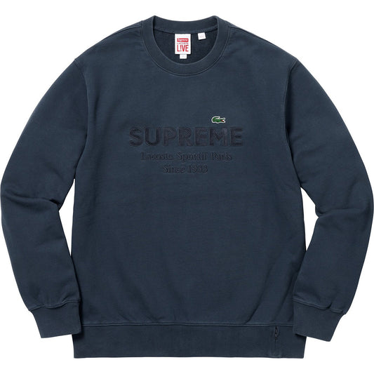 Supreme Lacoste Crewneck Navy