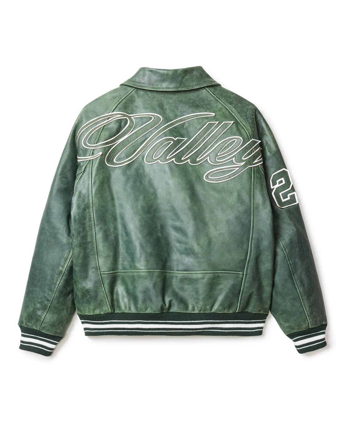 Vale Forever Valley Leather Jacket Olive