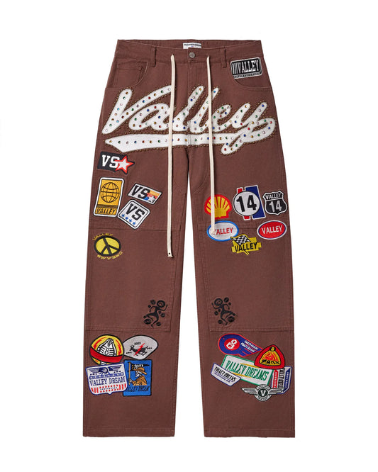 Vale Forever 1980s Painters Carpenter Pants Brown