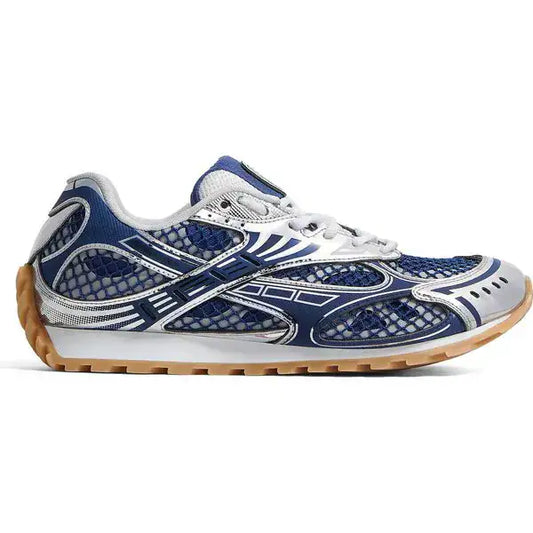 Bottega Veneta Orbit Low Blue Venezia Silver