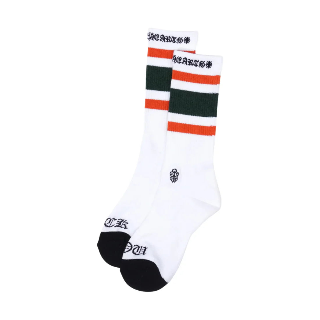 Chrome Hearts Miami Stripe Socks Green Orange White
