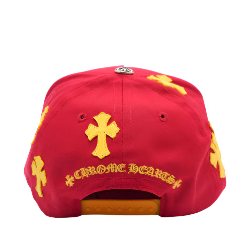 Chrome Hearts Cross Patch Hat Red/Yellow
