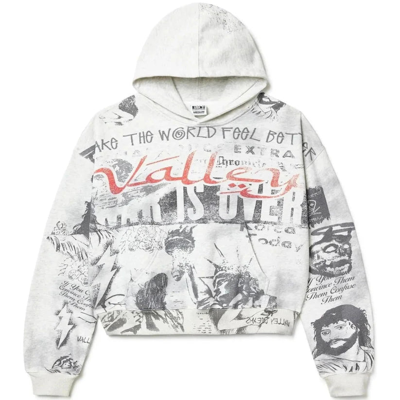 Vale Forever Mural Pullover Hoodie White