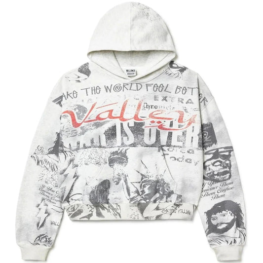Vale Forever Mural Pullover Hoodie White