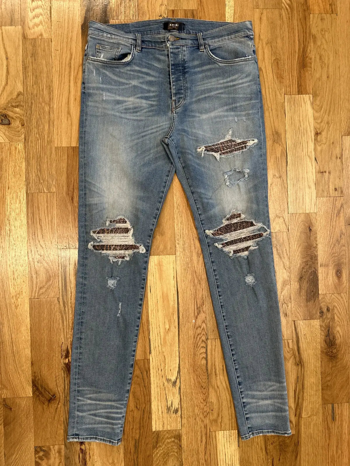AMIRI MX1 Brown Acid Blue Jeans