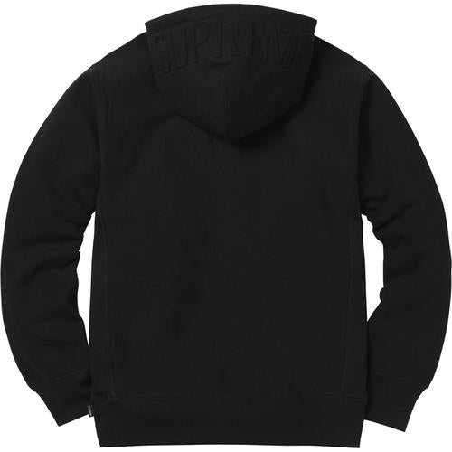 Supreme Embossed Logo Hooded Sweatshirt Black
