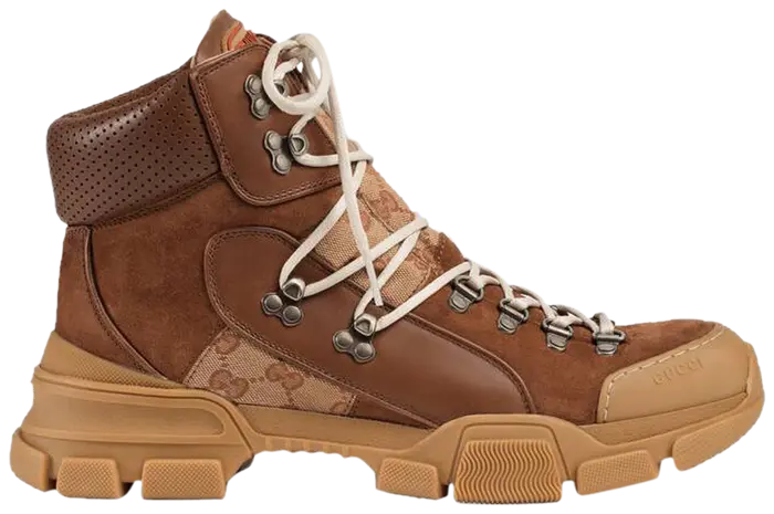 Gucci Flashtrek Leather High Brown