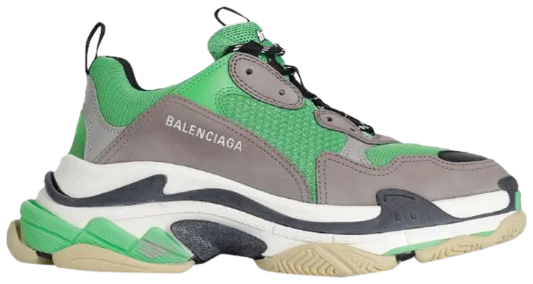 Balenciaga Triple S Green Grey