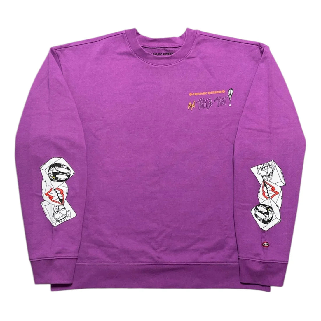 Chrome Hearts x Matty Boy Thats That Logo Crewneck Sweatshirt Purple Multi
