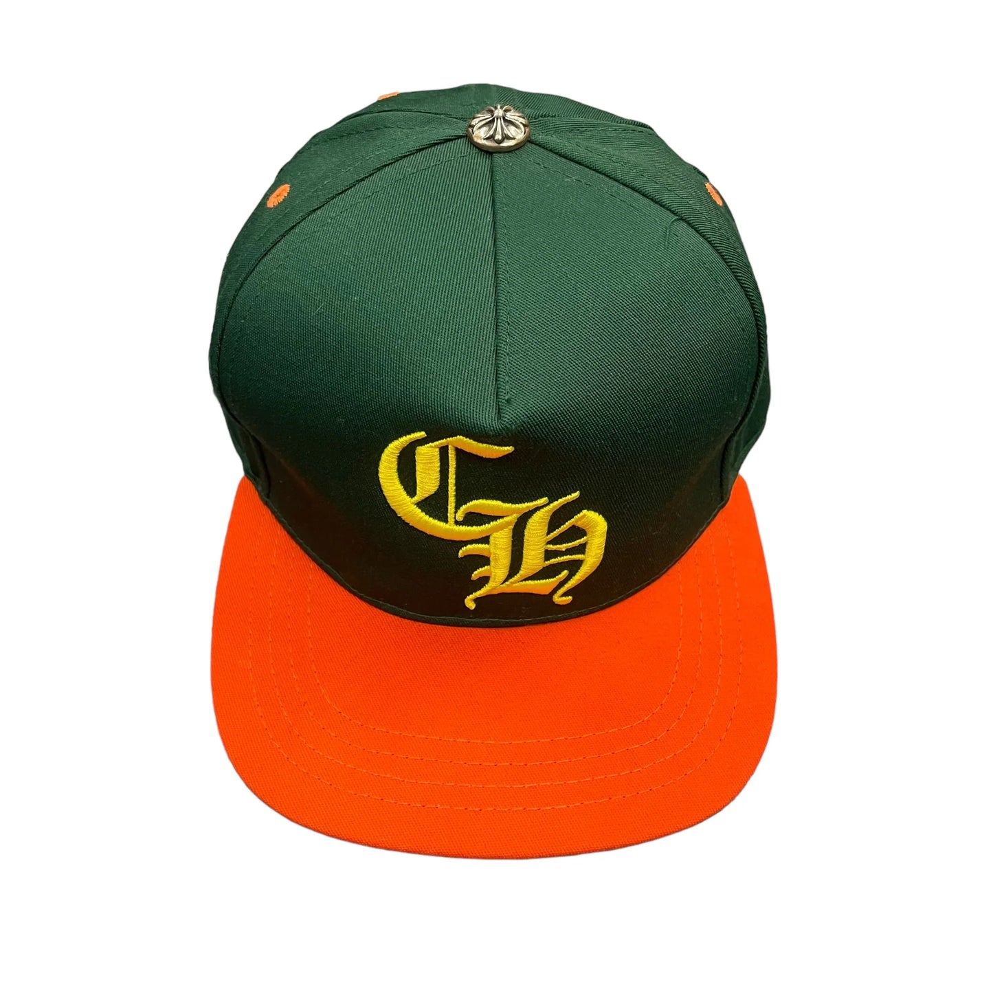 Chrome Hearts Miami Art Basel Exclusive Baseball Hat Green Orange Gold