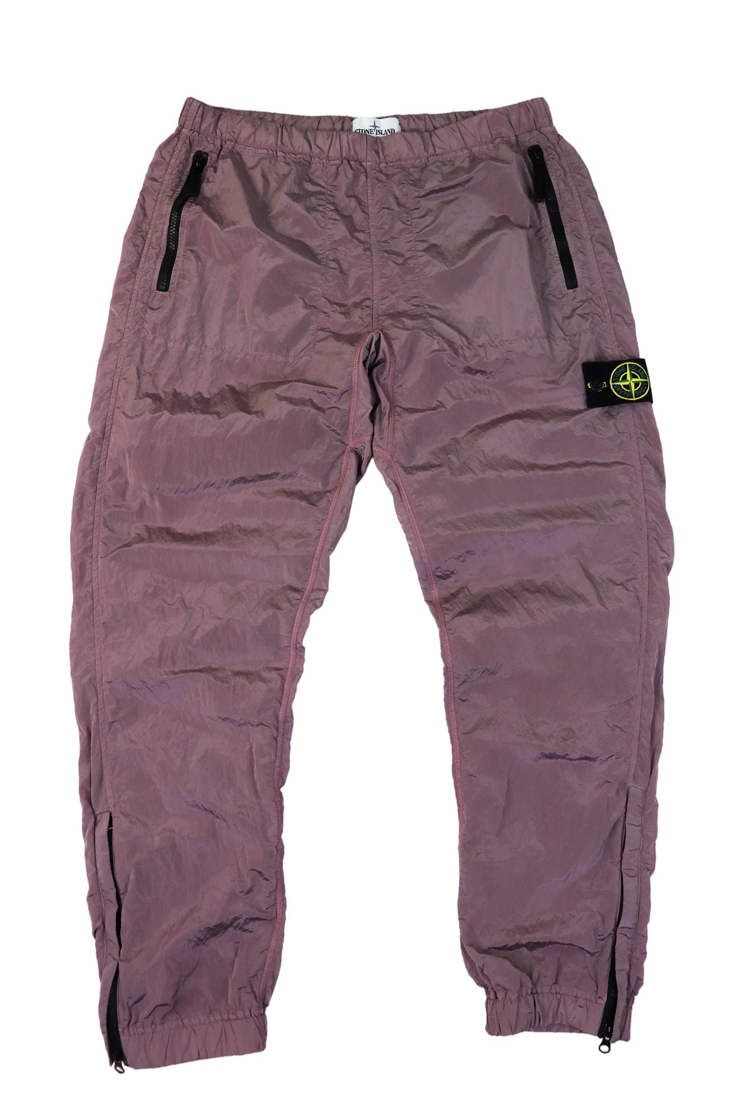 Stone Island Nylon Metal Track Pants Pink Mocha Mousse