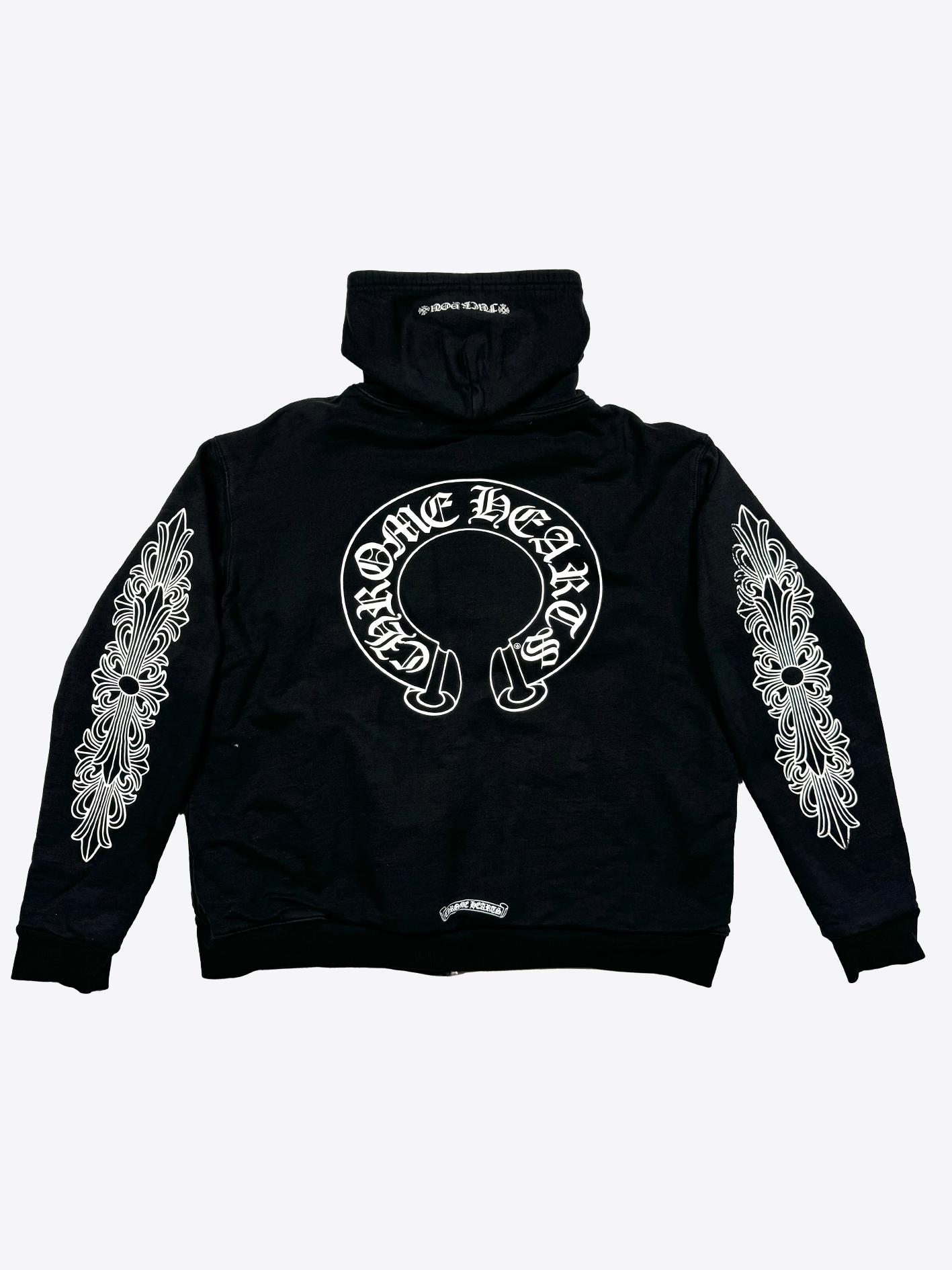 Chrome Hearts Horseshoe Thermal Zip Up Hoodie