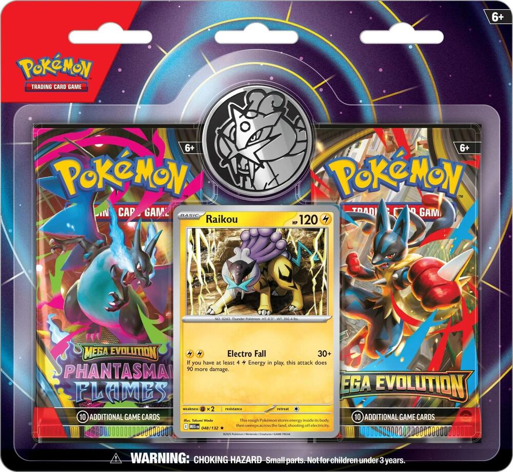 Pokémon 2-Pack Blister [Raikou] (3-tab)