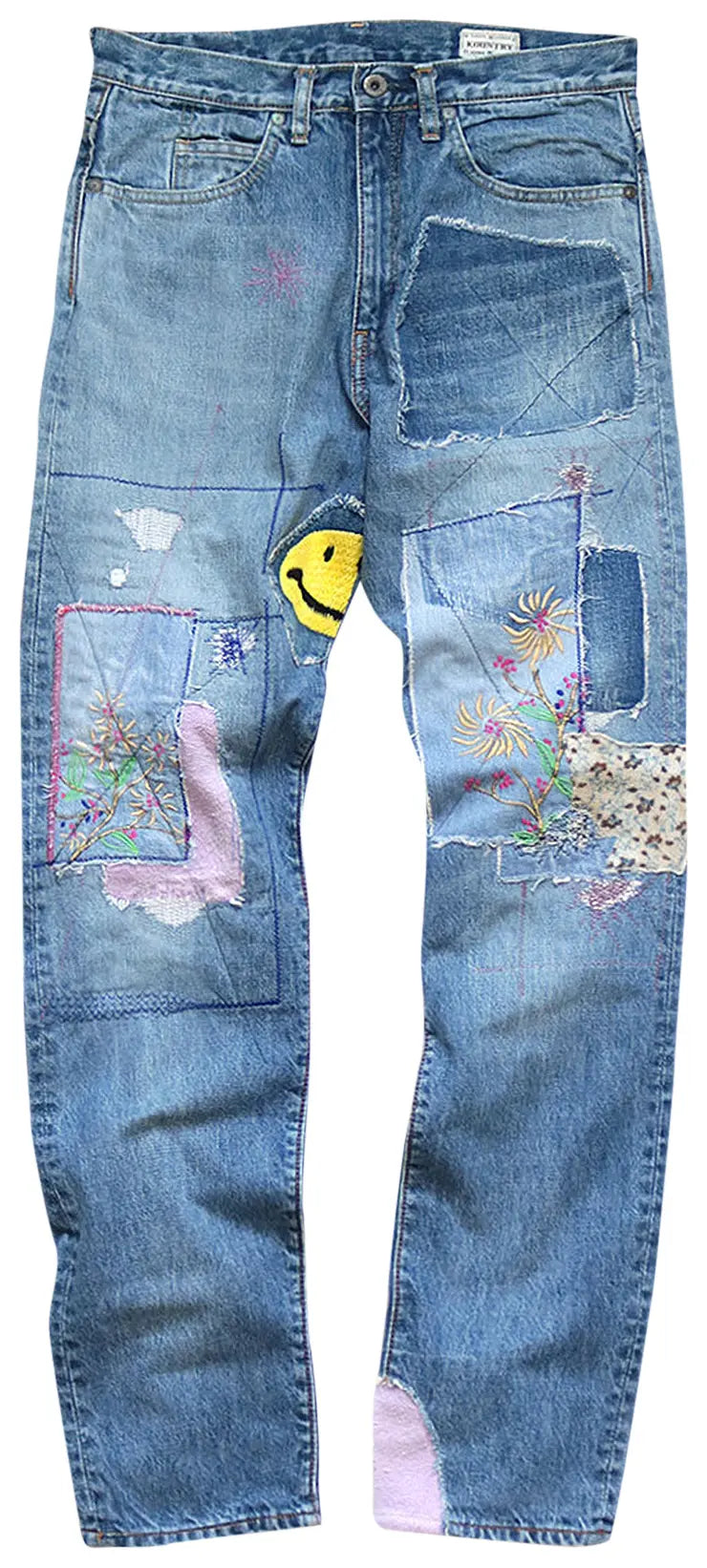 Kapital Gypsy Patch Remake Okabilly 14oz 5 Pocket Denim Indigo