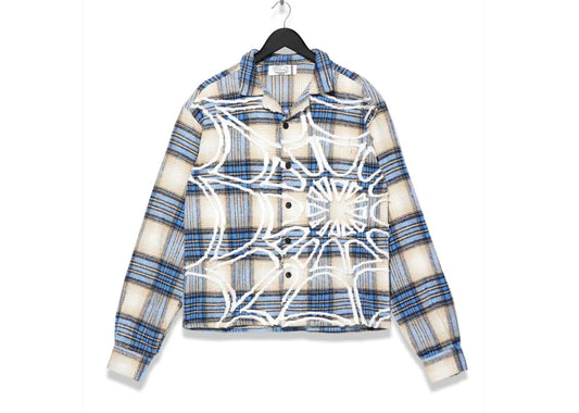 Vale Forever Web Flannel Sky Blue