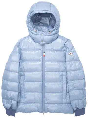 Moncler Cuvellier Shiny Puffer Jacket Blue
