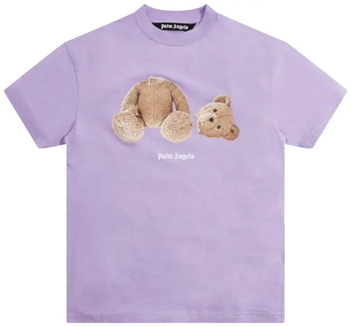 Palm Angels Broken Bear T-Shirt Lilac/Brown