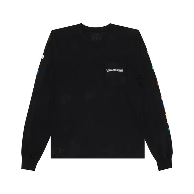 Chrome Hearts Multi Color Cross Cemetary L/S Black