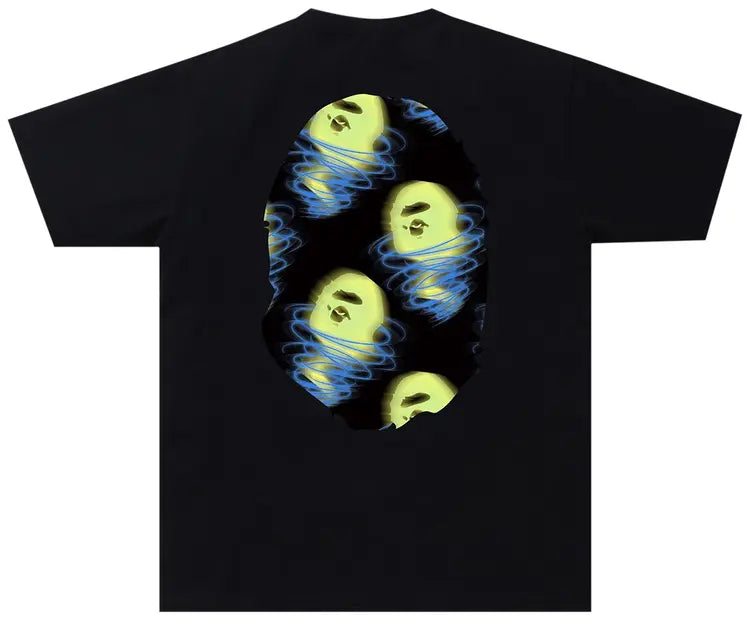 BAPE Storm Big Ape Head Tee Black