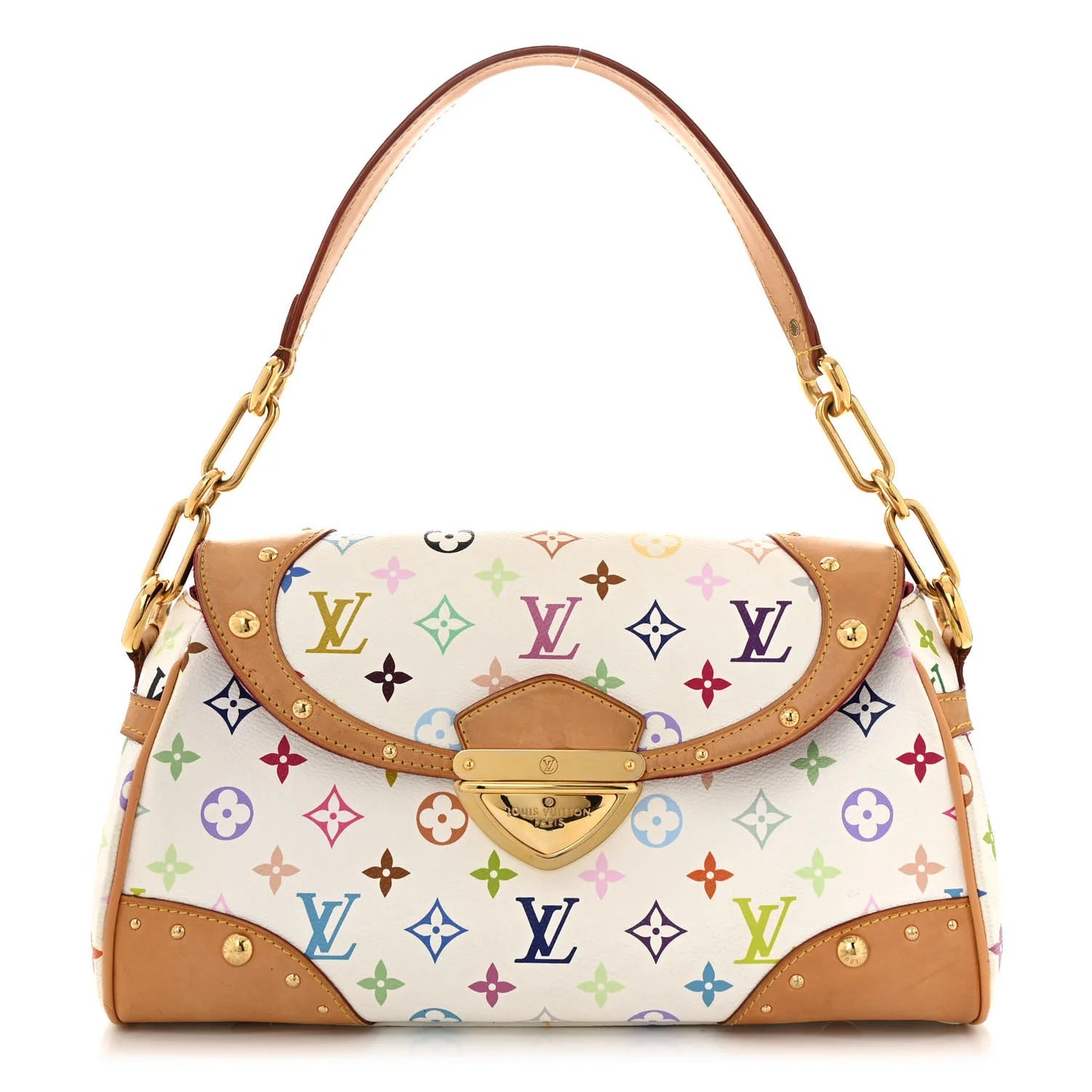 Louis Vuitton Takashi Murakami Beverly Handbag White