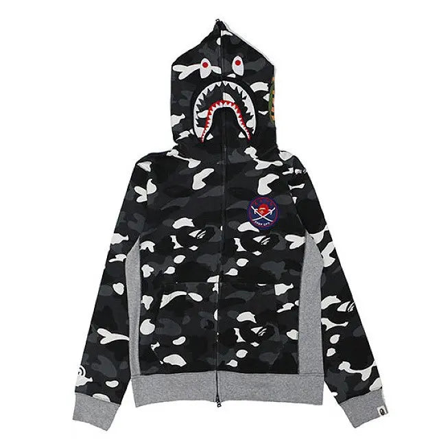 BAPE City Camo Shark Chef Ops Full Zip Hoodie