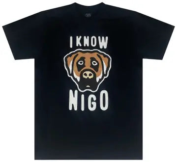 I Know Nigo Dog Head Tee NY Pop Up Black T-Shirt