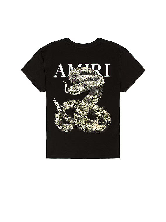 AMIRI Snake Tee Black