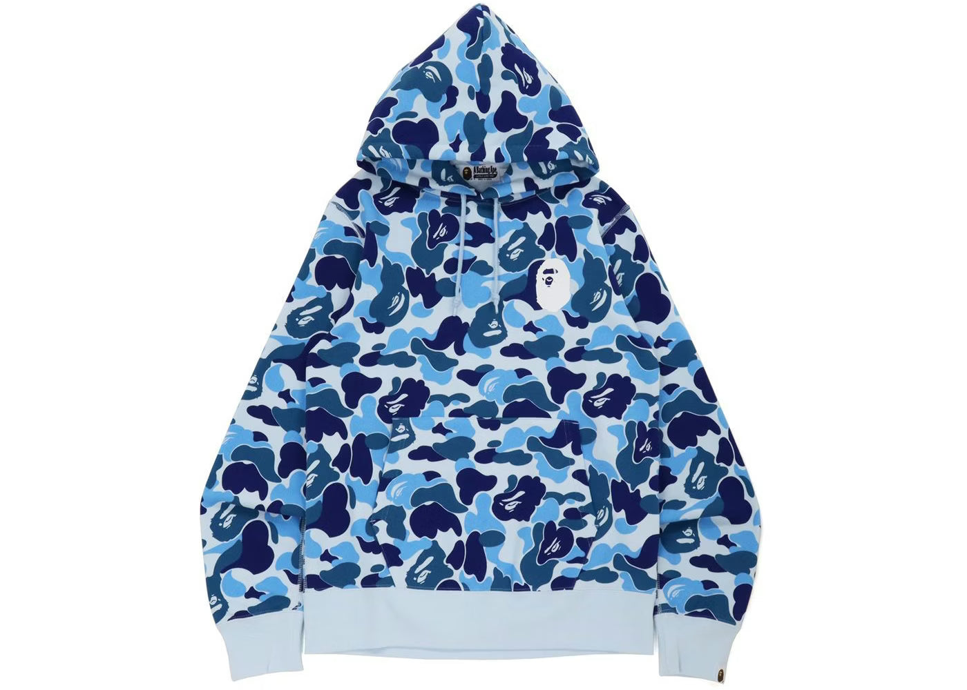 BAPE Big ABC Camo Ape Head Pullover Hoodie Blue