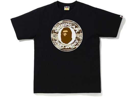 BAPE Desert Camo Busy Works Tee Black Beige