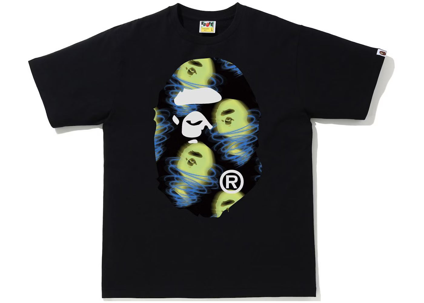 BAPE Storm Big Ape Head Tee Black