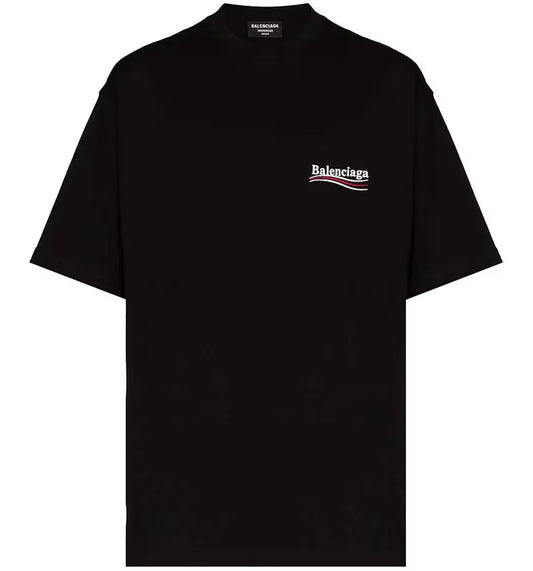 Balenciaga Political Campaign Large Fit T-Shirt Black