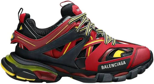 Balenciaga Track Trainers Burgundy Black