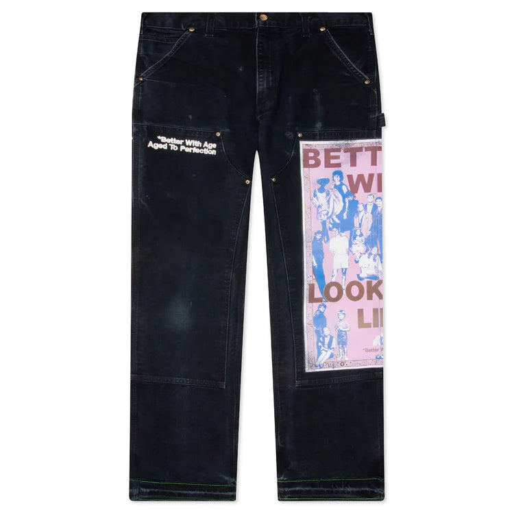 Better With Age x Carhartt Look Like You Carpenter Pants Black