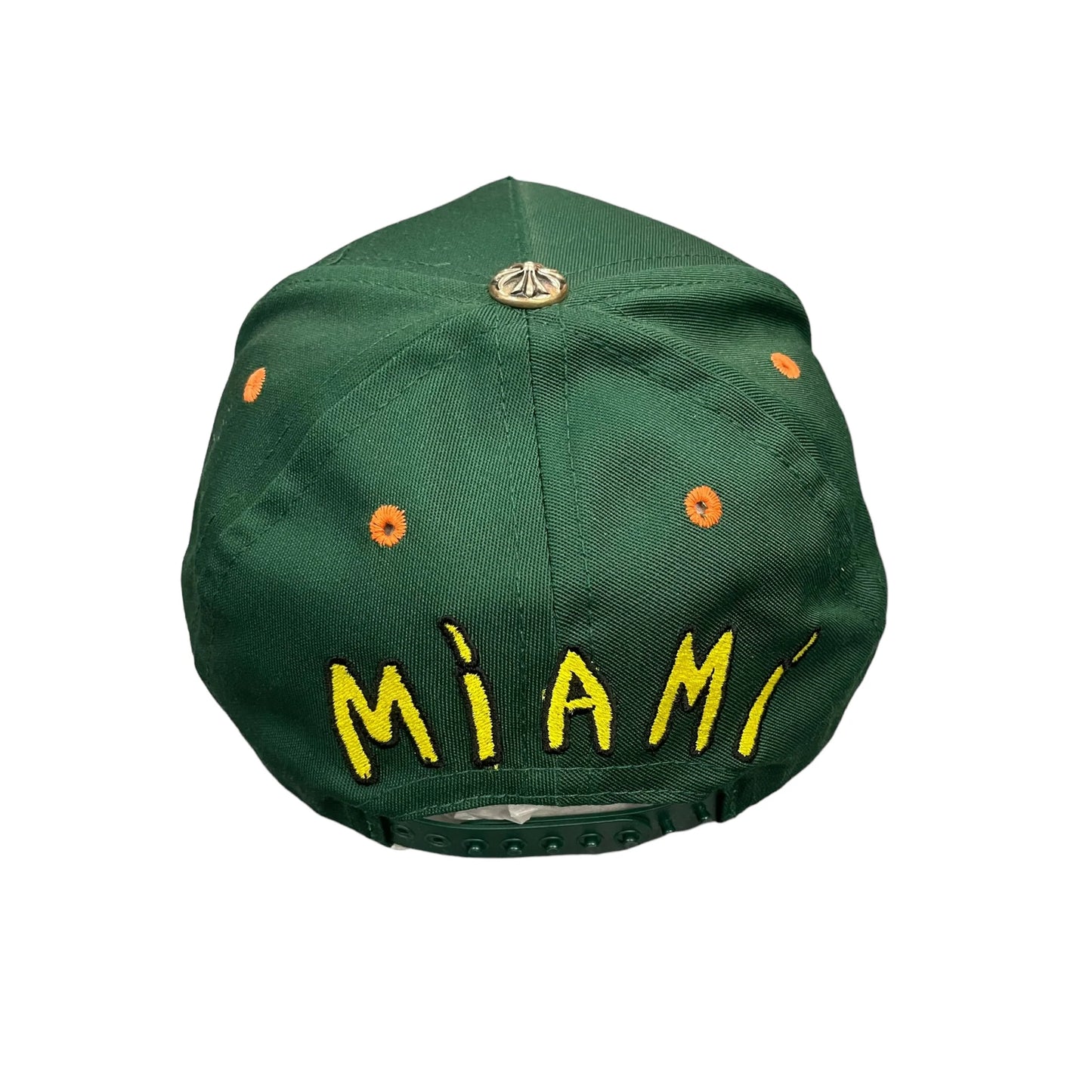 Chrome Hearts Miami Art Basel Exclusive Baseball Hat Green Orange Gold