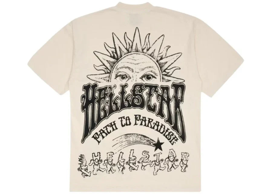 Hellstar Grateful Dead Dancing Bears T-Shirt Beige