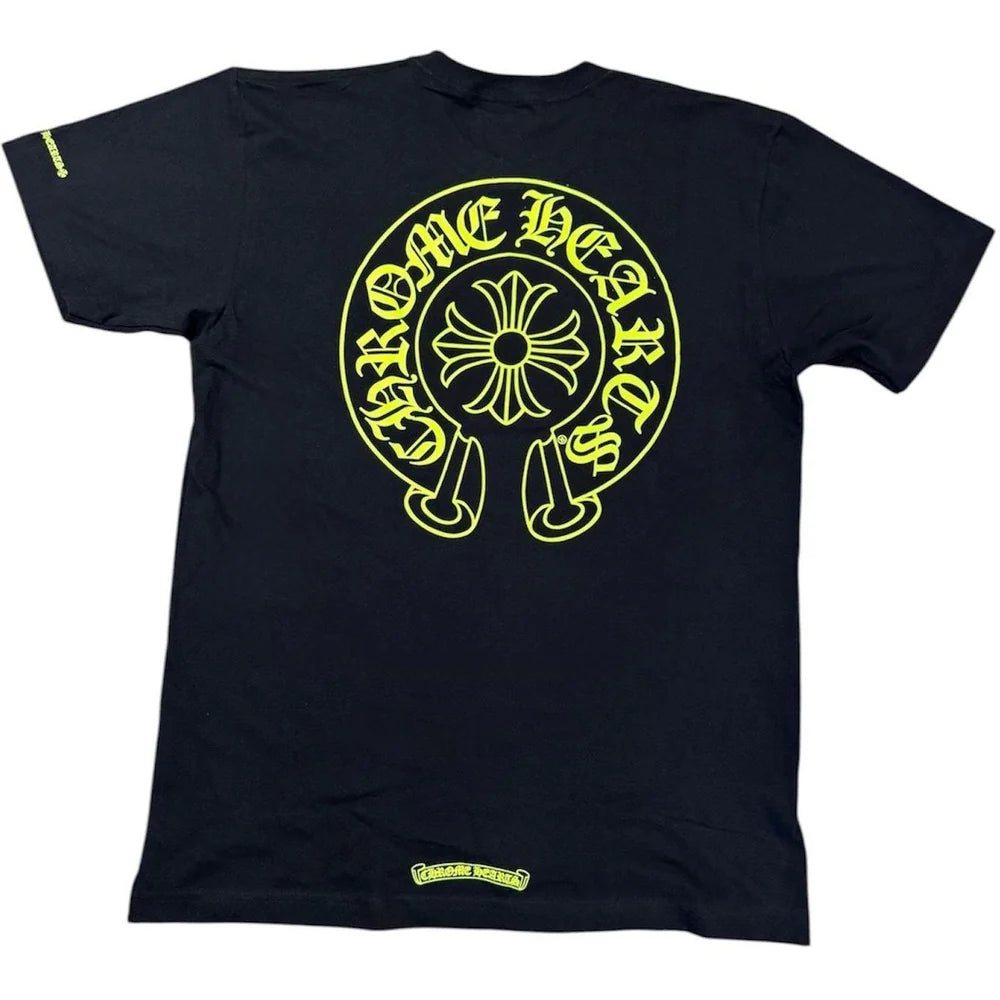 Chrome Hearts Horse Shoe Logo Pocket T-Shirt Neon Black