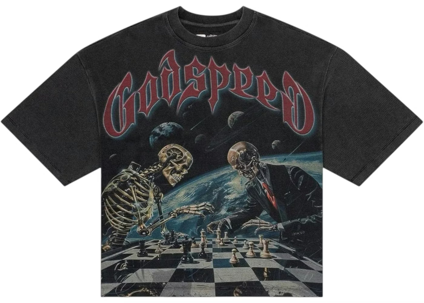 Godspeed Checkmate Thermal T-Shirt Grey Wash