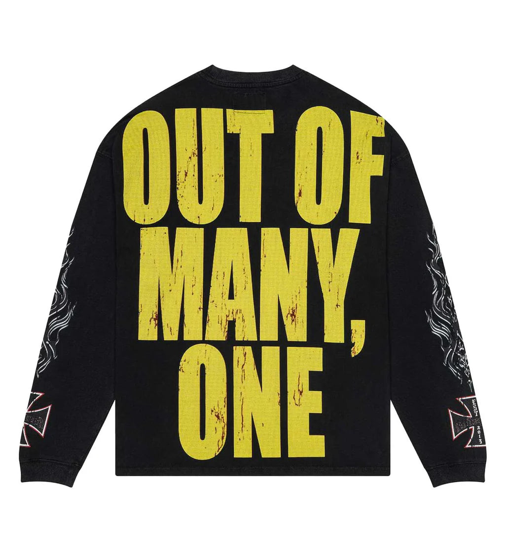 Godspeed Long Lonely Road L/S T-Shirt Washed Black