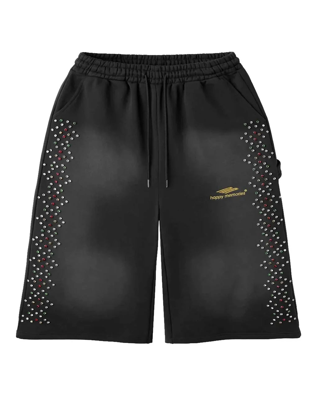 HMDD Crystal 3/4 Shorts Black